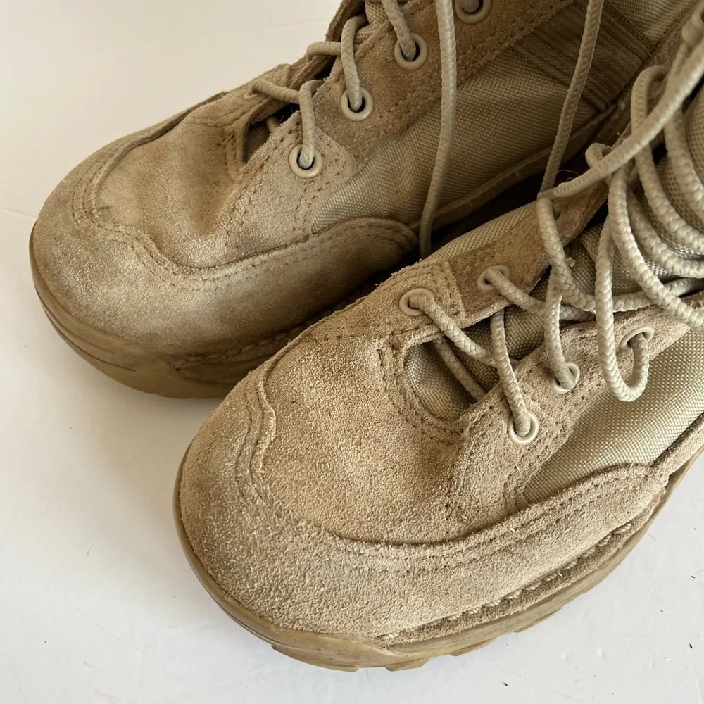 Danner Army Steel Toe RIVOT TFX 8” Tan GTX Lace-Up Military Combat Boots size 6